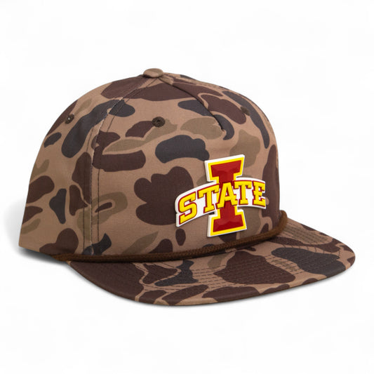 Iowa State Cyclones 3D Umpqua Rope Hat- Bark Duck Camo/ Brown