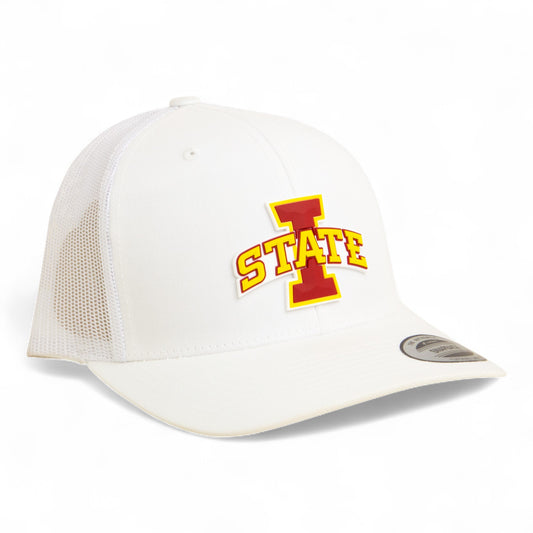 Iowa State Cyclones 3D YP Snapback Trucker Hat- White