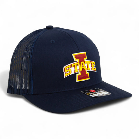 Iowa State Cyclones 3D Snapback Trucker Hat- Navy