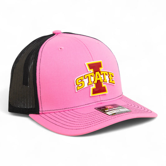 Iowa State Cyclones 3D Snapback Trucker Hat- Pink/ Black