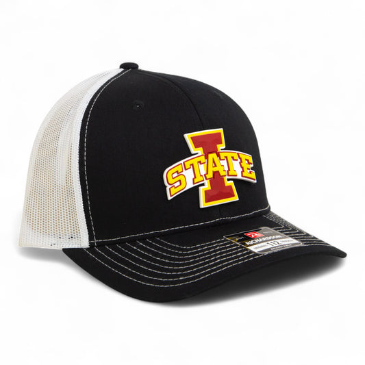 Iowa State Cyclones 3D Snapback Trucker Hat- Black/ White