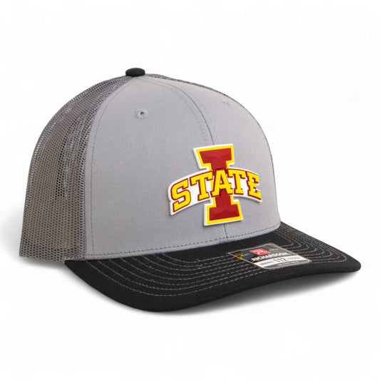 Iowa State Cyclones 3D Snapback Trucker Hat- Grey/ Charcoal/ Black