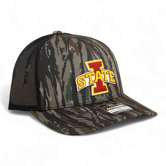 Iowa State Cyclones 3D Snapback Trucker Hat- Realtree Original/ Black