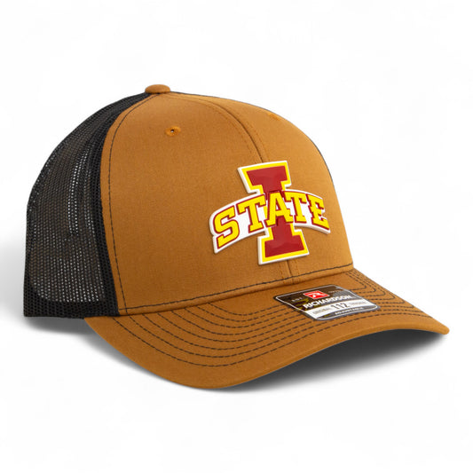 Iowa State Cyclones 3D Snapback Trucker Hat- Caramel/ Black