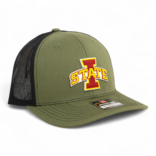 Iowa State Cyclones 3D Snapback Trucker Hat- Loden/ Black