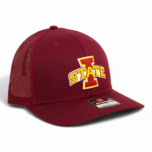 Iowa State Cyclones 3D Snapback Trucker Hat- Cardinal