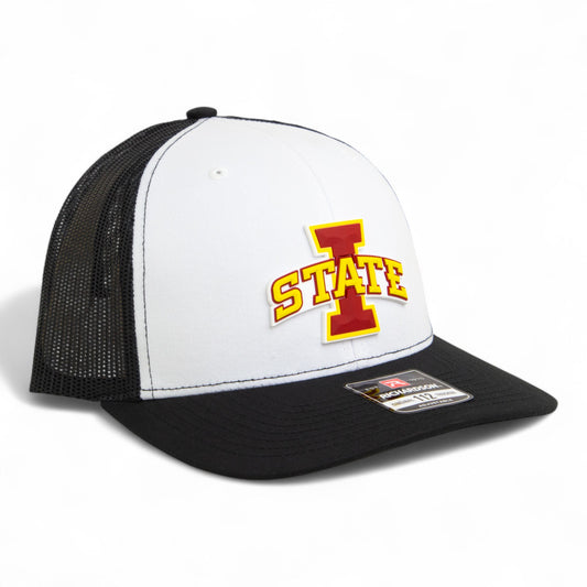 Iowa State Cyclones 3D Snapback Trucker Hat- White/ Black