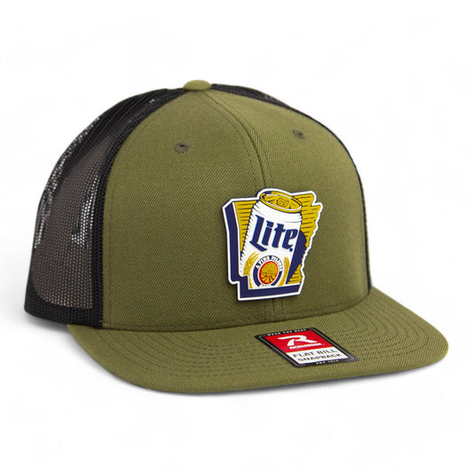 It's Miller Time Arkansas 3D Wool Blend Flat Bill Hat- Loden/ Black