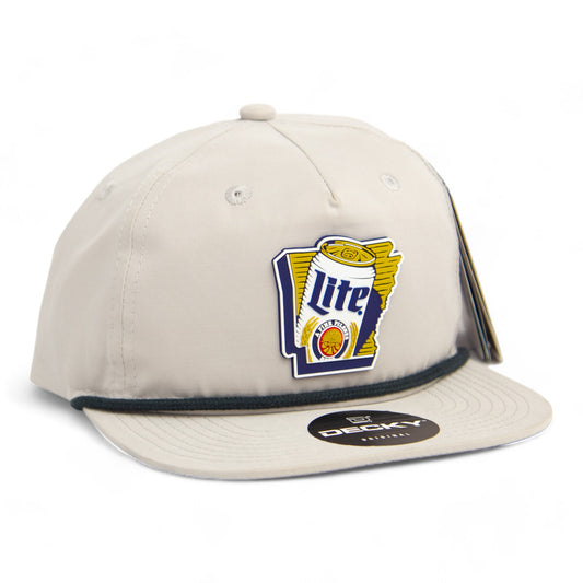 It's Miller Time Arkansas 3D Classic Rope Hat- Grey/ Charcoal
