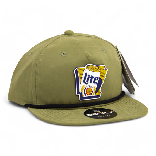 It's Miller Time Arkansas 3D Classic Rope Hat- Loden/ Black