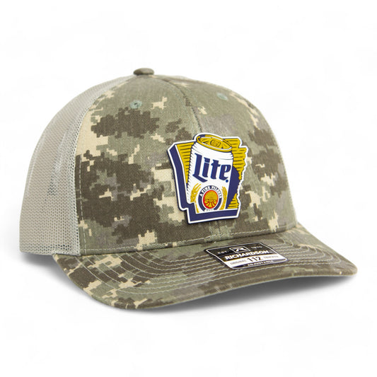 It's Miller Time Arkansas 3D Snapback Trucker Hat- Military Digital Camo