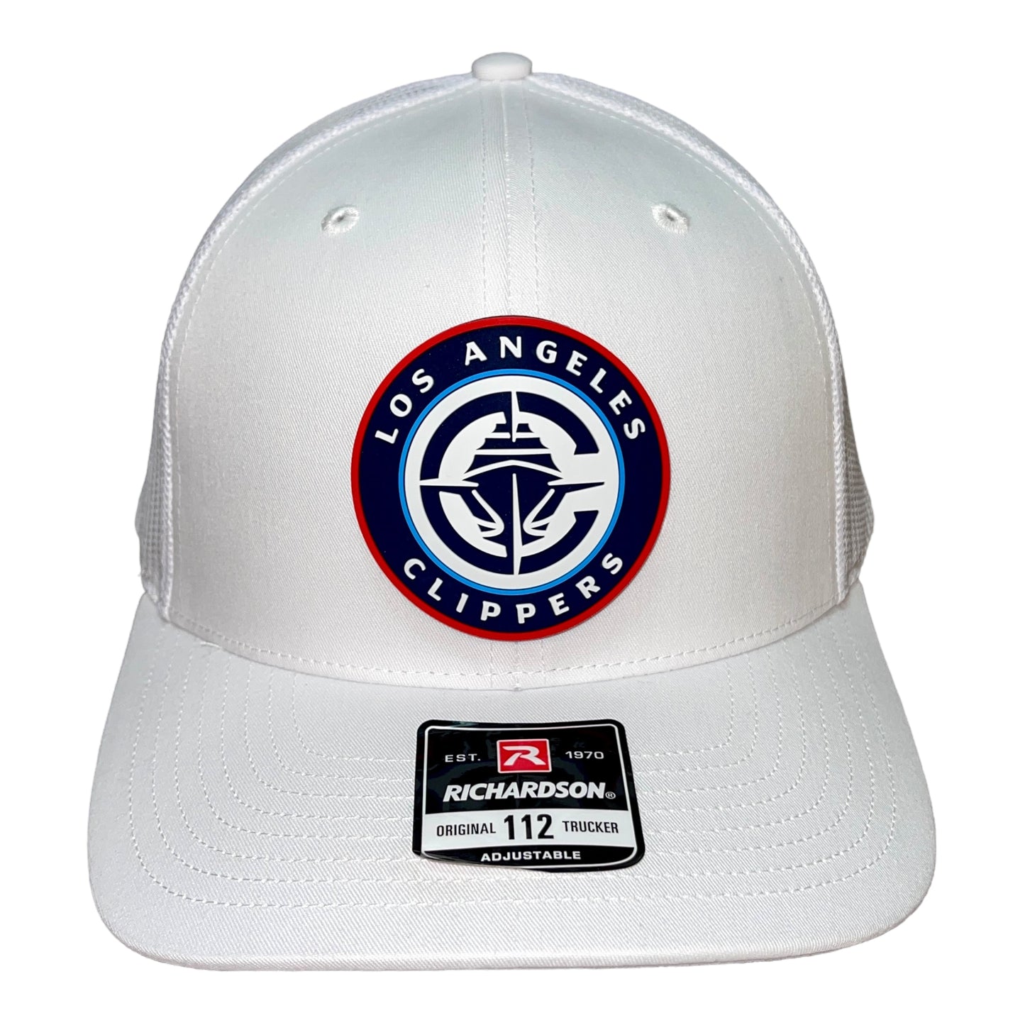 LA Clippers 3D Snapback Trucker Hat- White