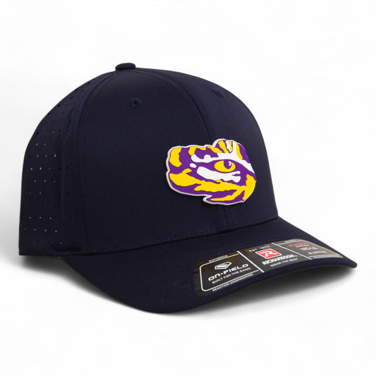 LSU Tiger Eye 3D Laser Perf R-Flex Cap- Navy