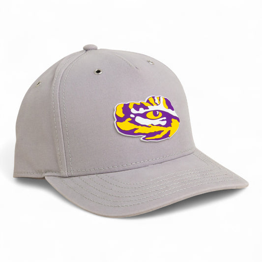 LSU Tiger Eye 3D Snapback Canvas Hat- Grey