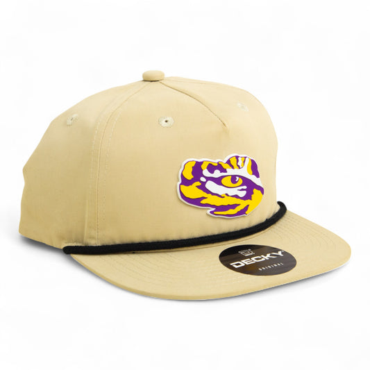 LSU Tiger Eye 3D Classic Rope Hat- Birch/ Black