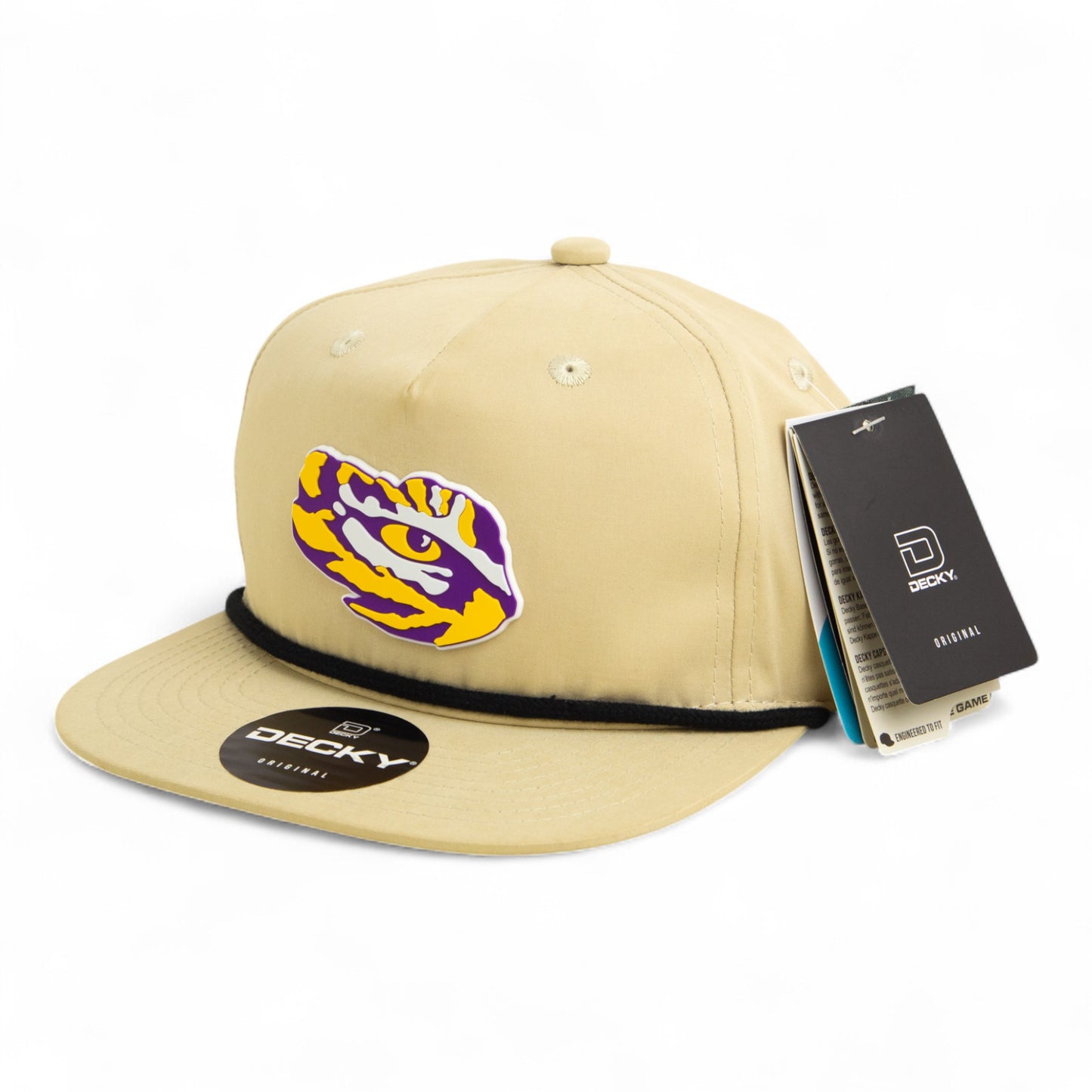 LSU Tiger Eye 3D Classic Rope Hat- Birch/ Black