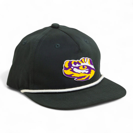 LSU Tiger Eye 3D Classic Rope Hat- Charcoal/ White