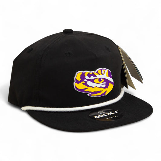 LSU Tiger Eye 3D Classic Rope Hat- Black/ White