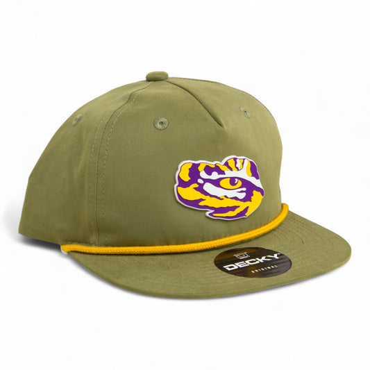 LSU Tiger Eye 3D Classic Rope Hat- Loden/ Amber
