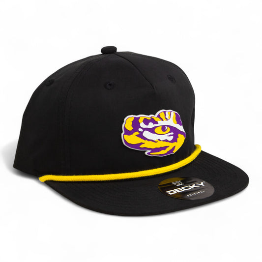 LSU Tiger Eye 3D Classic Rope Hat- Black/ Gold