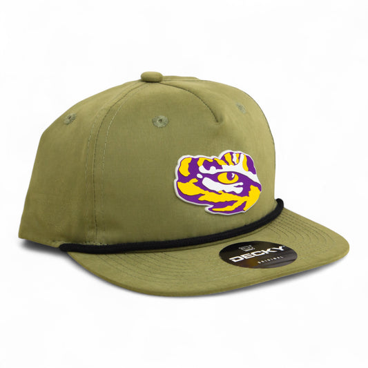 LSU Tiger Eye 3D Classic Rope Hat- Loden/ Black