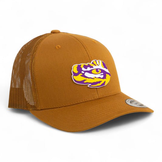 LSU Tiger Eye 3D YP Snapback Trucker Hat- Caramel