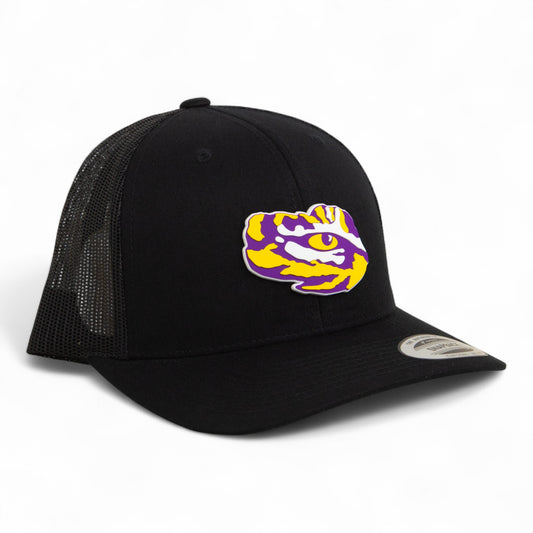 LSU Tiger Eye 3D YP Snapback Trucker Hat- Black