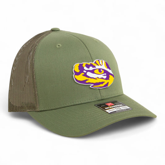 LSU Tiger Eye 3D Snapback Trucker Hat- Loden