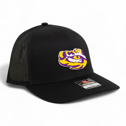 LSU Tiger Eye 3D Snapback Trucker Hat- Black