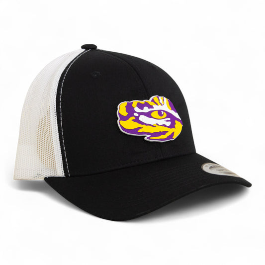 LSU Tiger Eye 3D YP Snapback Trucker Hat- Black/ White