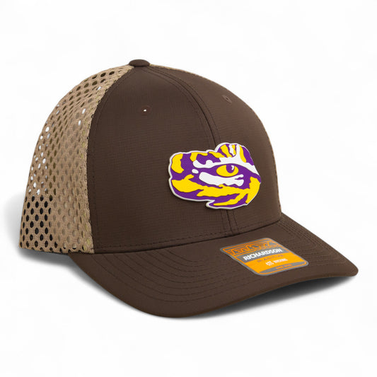 LSU Tiger Eye 3D Snapback Tilikum Trucker Hat- Brown/ Tan