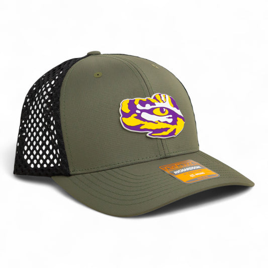 LSU Tiger Eye 3D Snapback Tilikum Trucker Hat- Loden/ Black