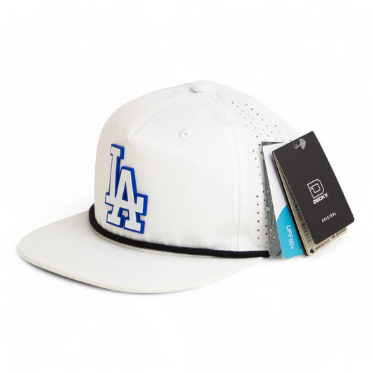 LA Dodgers 2024 World Series 3D Perforated Rope Hat White- White/ Black