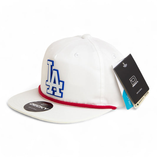 LA Dodgers 2024 World Series 3D Classic Rope Hat White- White/ Red