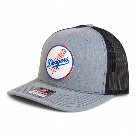Los Angeles Dodgers 2024 World Series Snapback Trucker Hat- Heather Grey/ Black