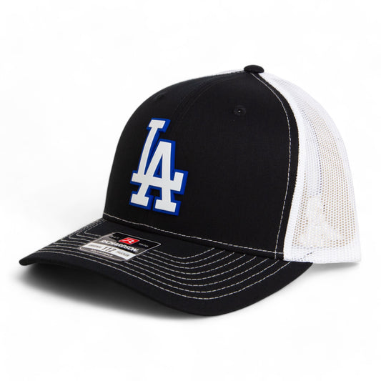 LA Dodgers 2024 World Series Snapback Trucker Hat White- Black/ White