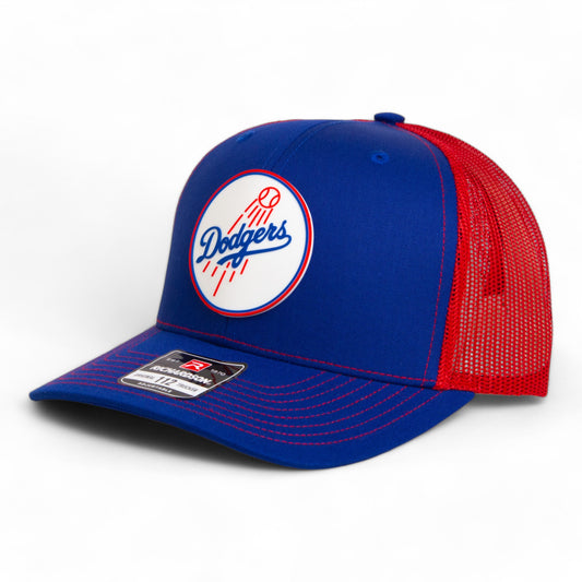Los Angeles Dodgers 2024 World Series Snapback Trucker Hat- Royal/ Red