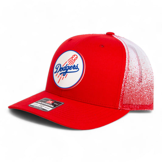 Los Angeles Dodgers 2024 World Series Snapback Trucker Hat- Red Fade