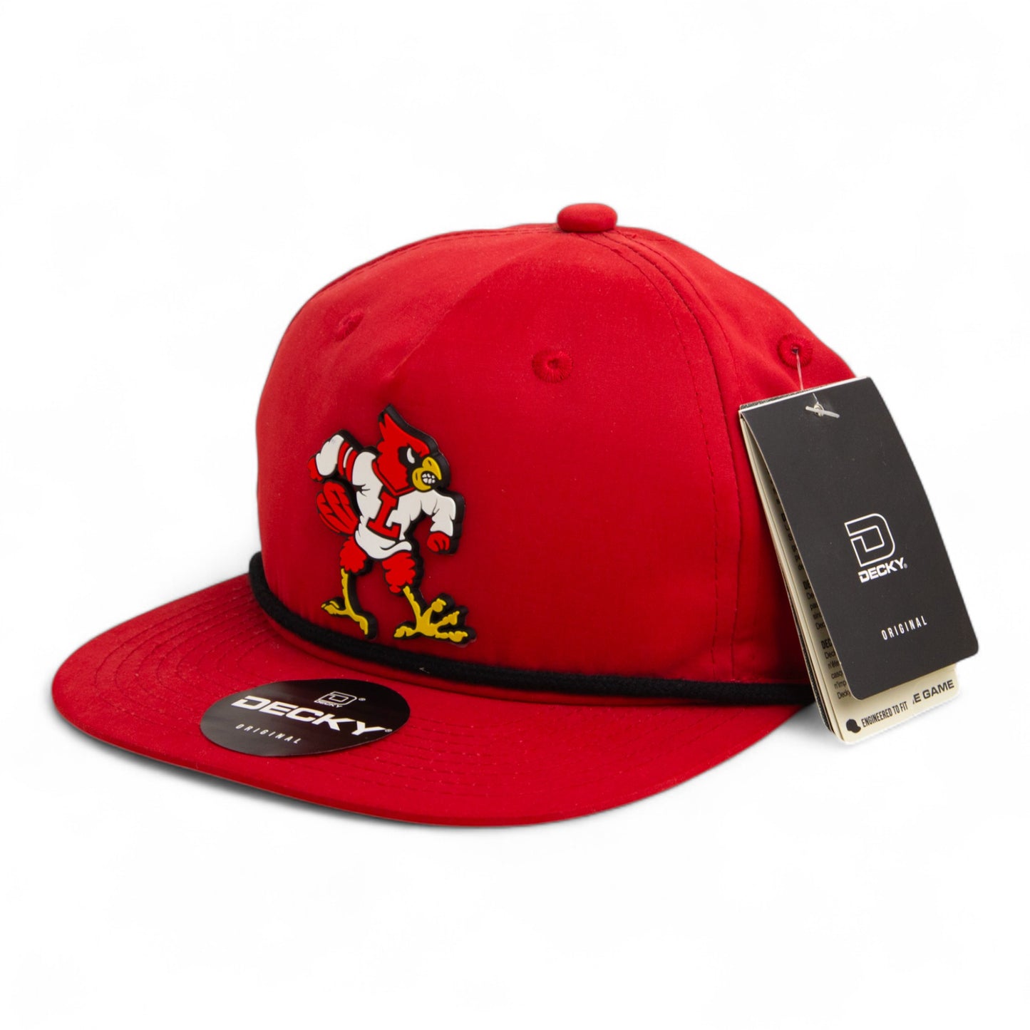 Louisville Cardinals Retro 3D Classic Rope Hat- Red/ Black