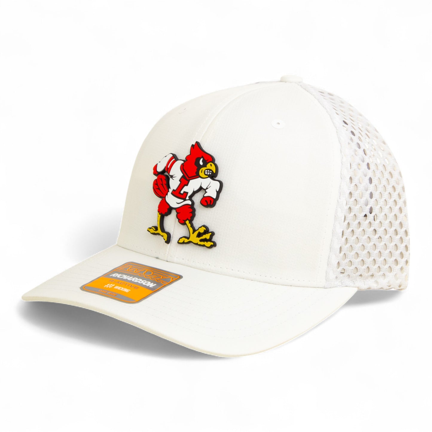 Louisville Cardinals Retro 3D Snapback Tilikum Trucker Hat- White