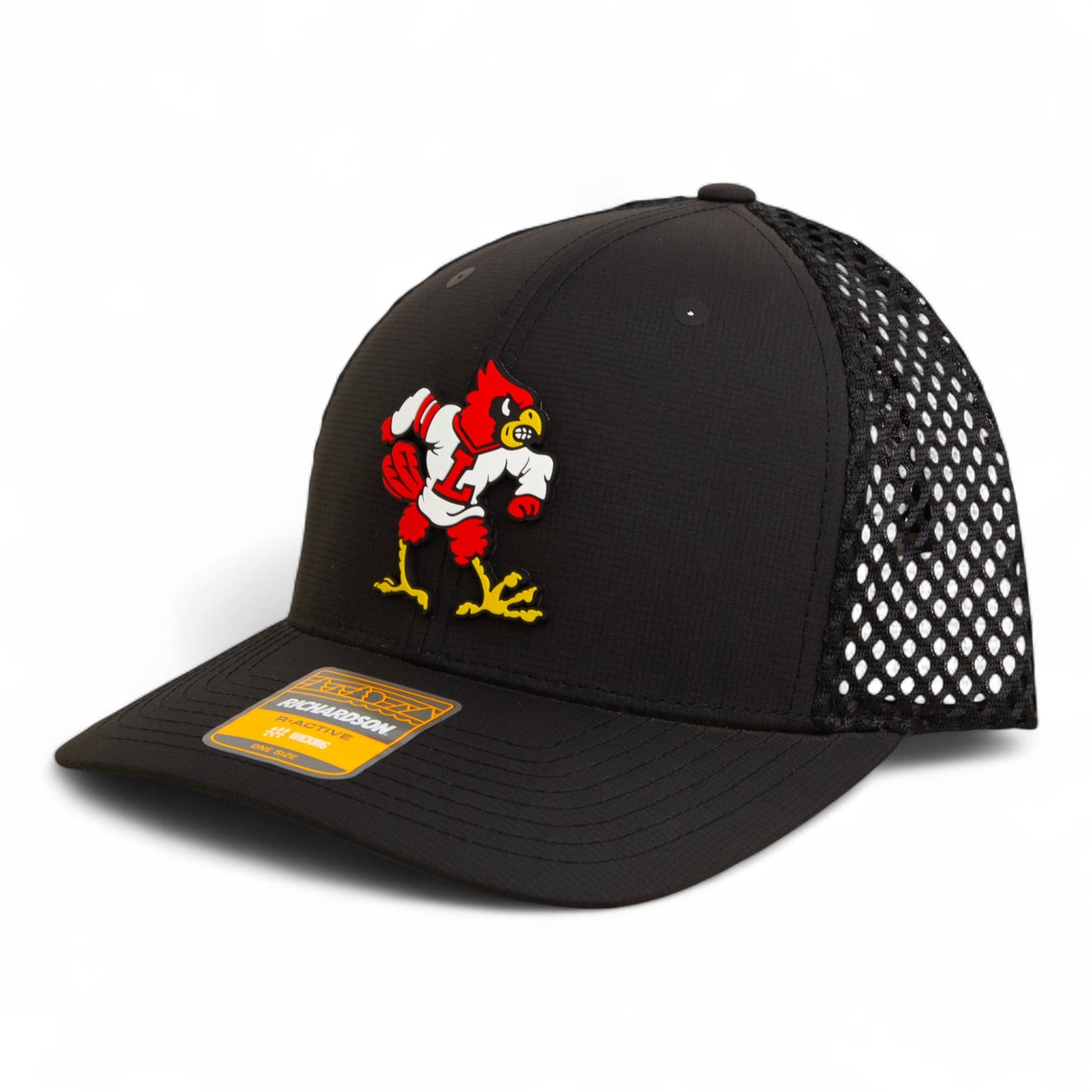 Louisville Cardinals Retro 3D Snapback Tilikum Trucker Hat- Black