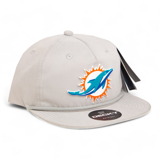 Miami Dolphins 3D Classic Rope Hat- Grey