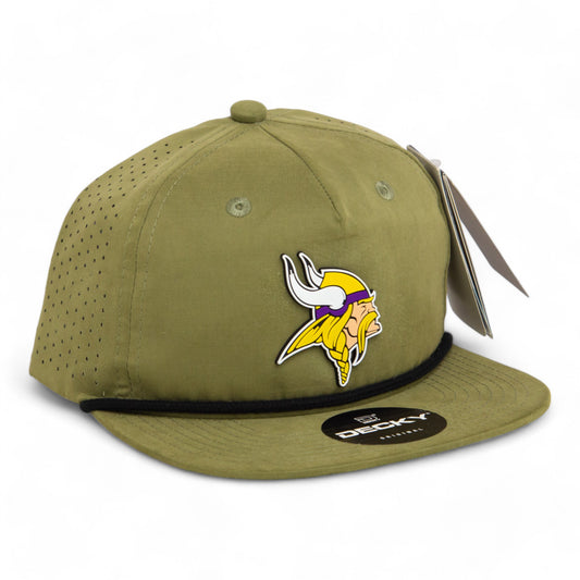 Minnesota Vikings 3D Perforated Rope Hat- Loden/ Black