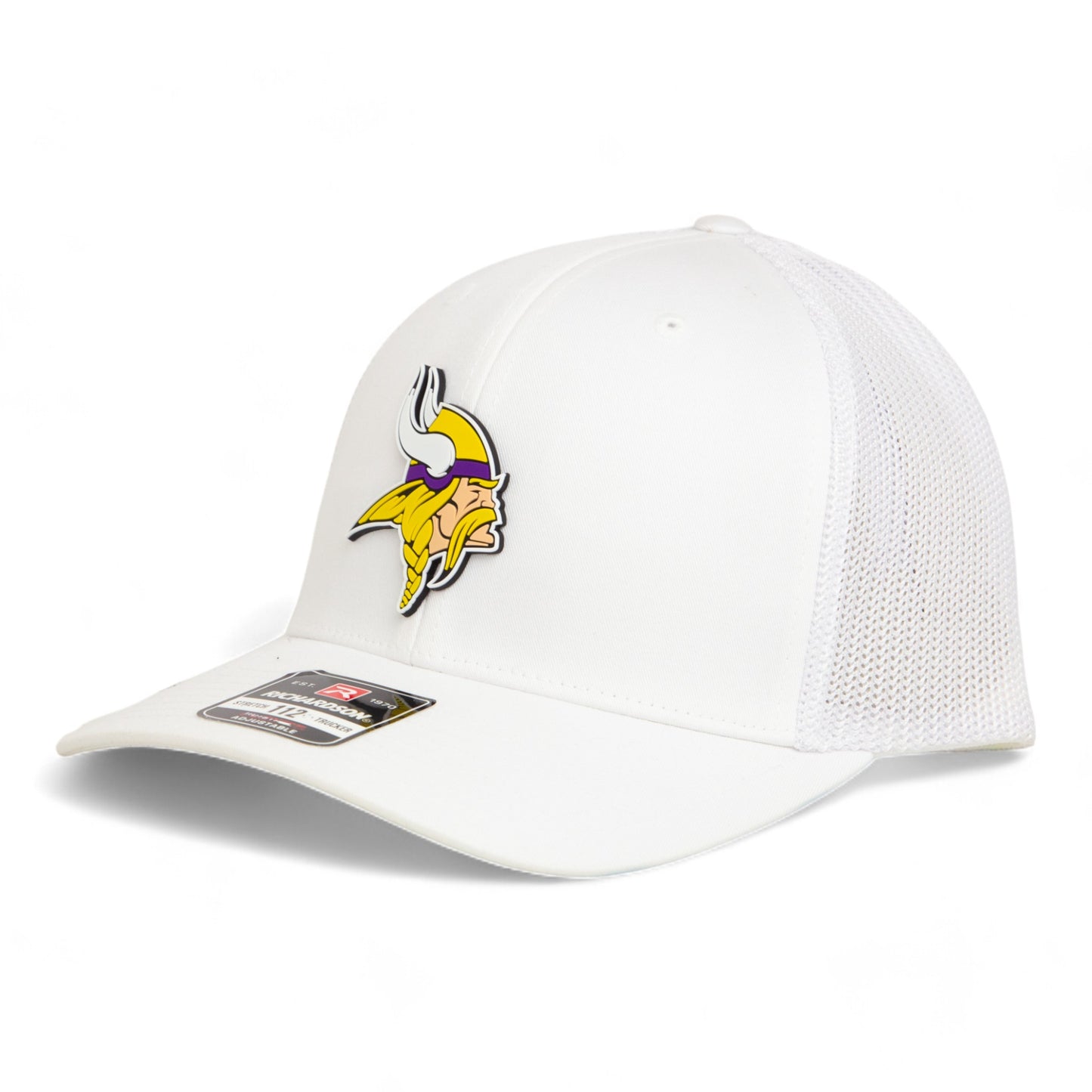 Minnesota Vikings 3D Snapback Trucker Hat- White