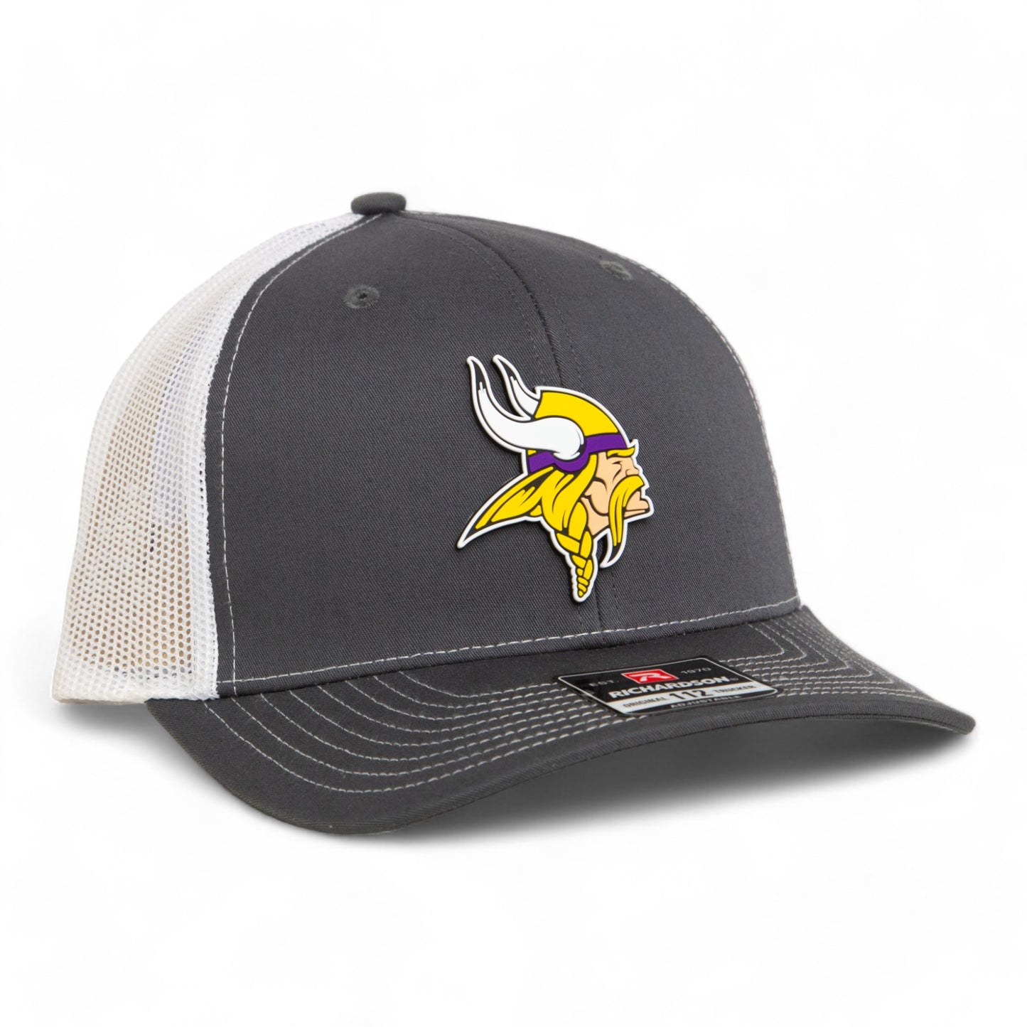 Minnesota Vikings 3D Snapback Trucker Hat- Charcoal/ White