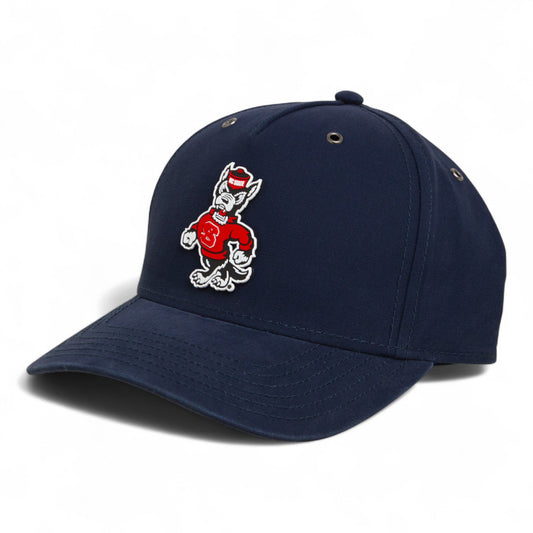 NC State Wolfpack Strutting Wolf 3D Snapback Canvas Hat- Navy