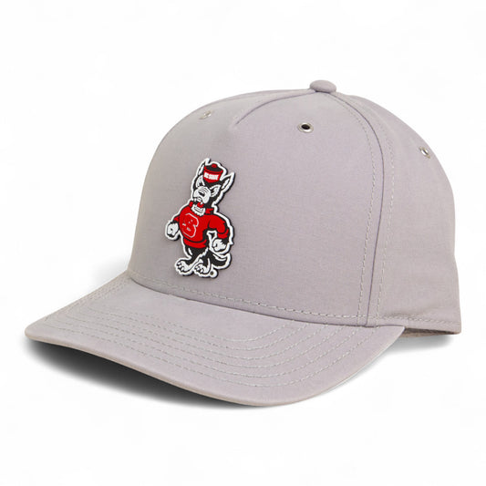 NC State Wolfpack Strutting Wolf 3D Snapback Canvas Hat- Grey