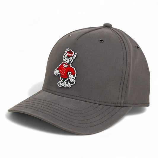 NC State Wolfpack Strutting Wolf 3D Snapback Canvas Hat- Charcoal