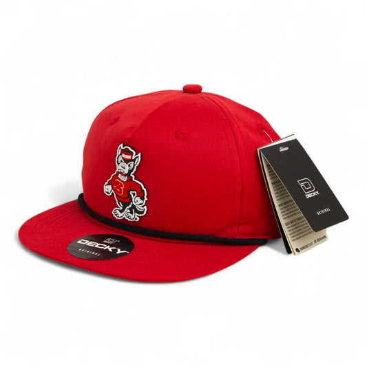 NC State Wolfpack Strutting Wolf 3D Classic Rope Hat- Red/ Black
