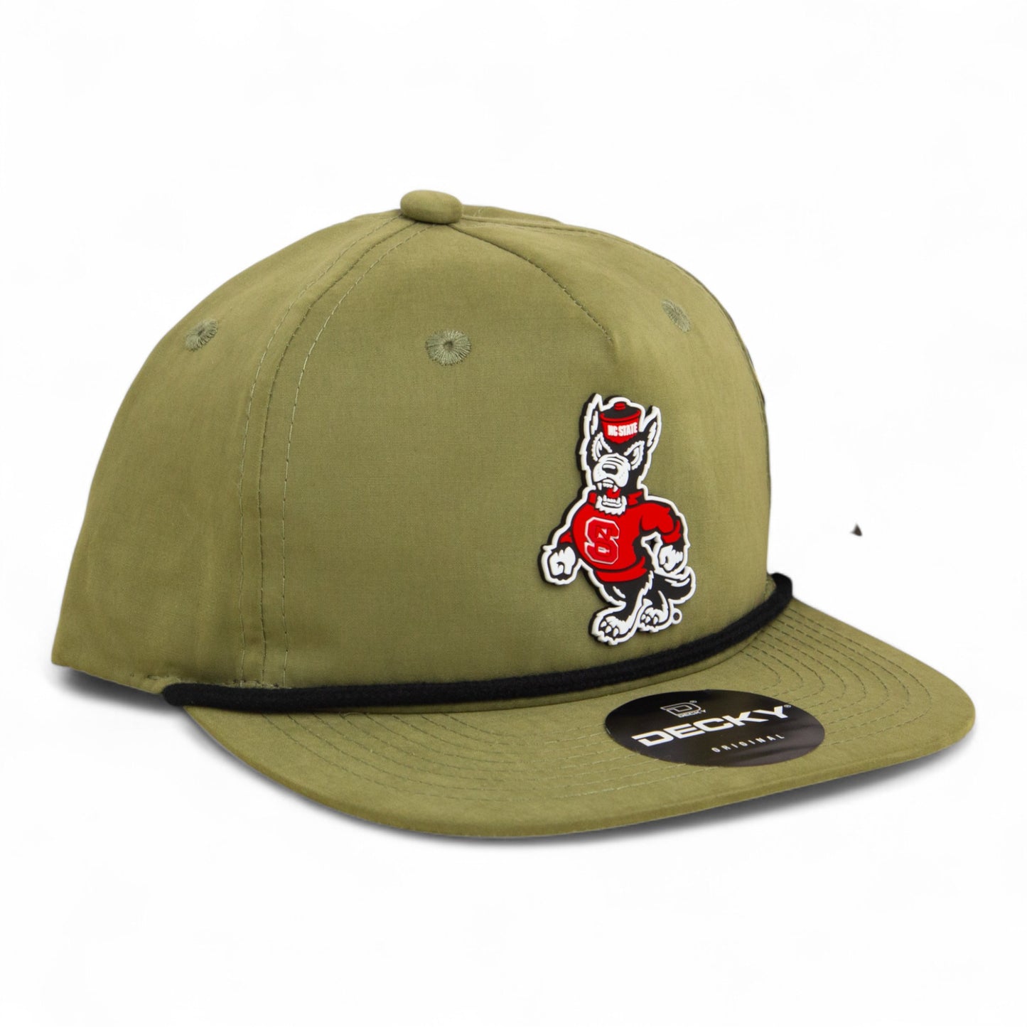 NC State Wolfpack Strutting Wolf 3D Classic Rope Hat- Loden/ Black